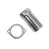Male Ball and Socket Exhaust Connection, 3 in. Diameter, 6 in. Length [Stainless Steel] - image 1