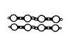 1 3/4IN. AND 1 7/8IN. AND 2IN. Camaro LS1/Corvette/Pontiac GTO/Cadillac CTSV GASKET-GM 2000 CARBON - image 1