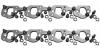 Header Adapter Plate Kit Small Block Ford, 2 in. Inline/2.750 in. Diagonal - image 1