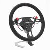 PMO-CB ProMod Drag Racing Steering Wheel [13 in. Diameter] Black Suede w/Red Stripe, Includes Button Kit - image 2