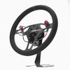 PMO-CB ProMod Drag Racing Steering Wheel [13 in. Diameter] Black Suede w/Red Stripe, Includes Button Kit - image 3