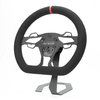 PRS-PV Pro Street Light Drag Racing Steering Wheel [12.5 in. Diameter] Black Suede w/Red Stripe - image 2