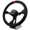 S14-CV Stock 14 Oval Racing Steering Wheel [13.7 in. Diameter] Black Suede w/Red Stripe - image 3