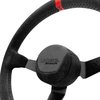 S14-CV Stock 14 Oval Racing Steering Wheel [13.7 in. Diameter] Black Suede w/Red Stripe - image 4