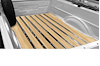 244114115 BedWood-X Kit for 1965.5-1971 Dodge Shortbed, Stepside Truck, Hickory BedWood [Finished w/HydroSatin] - image 1