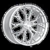 ARIA-99554GSF ARIA Wheel [Size: 19"x9.5"] Gloss Silver Machined Face
