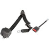 3-Point Retractable European Style Shoulder Belt [Black]