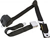 3-Point Lap/Shoulder Belt with Aviation Buckle Black - image 1