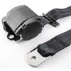 3-Point Retractable Lap Belt with Push-Button Buckle Black - image 3