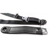 3-Point Retractable Lap Belt with Push-Button Buckle Black - image 4