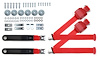 RB-6475GMKT-BRD-BU Shoulder Belt Kit with Push Button Buckles, For Bucket Seats, Bright Red - image 1