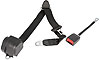 3-Point Lap/Shoulder Belt with Euro-Style Buckle Black - image 1