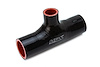 238-THOSE-100-BLK Silicone Tee Hose Adapter, High-Temp 4-Ply Reinforced, 2-3/8 in. ID, Black - image 1