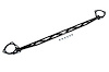 42-104GB Performance Front Strut Bar, Increase Rigidity, Reduce Chassis Flex, 3-Piece Bolt On Strut Bar - image 1