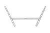 42-105P Performance Front Strut Bar, Increase Rigidity, Reduce Chassis Flex, 3-Piece Bolt On Strut Bar - image 1