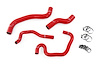 57-1080-RED Coolant Hose Kit, 3-Ply Reinforced Silicone, Replaces Rubber Radiator & Heater Coolant Hoses - image 1