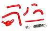 57-1233-RED Radiator Hose Kit, High-Temp 3-Ply Reinforced Silicone, Replace OEM Rubber Radiator Coolant Hoses