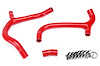 57-1236-RED Radiator Hose Kit, High-Temp 3-Ply Reinforced Silicone, Replace OEM Rubber Radiator Coolant Hoses
