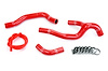 57-1237-RED Radiator Hose Kit, High-Temp 3-Ply Reinforced Silicone, Replace OEM Rubber Radiator Coolant Hoses