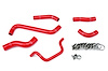 57-1242-RED Radiator Hose Kit, High-Temp 3-Ply Reinforced Silicone, Replace OEM Rubber Radiator Coolant Hoses