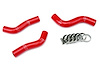 57-1248-RED Radiator Hose Kit, High-Temp 3-Ply Reinforced Silicone, Replace OEM Rubber Radiator Coolant Hoses