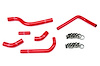 57-1252-RED Radiator Hose Kit, High-Temp 3-Ply Reinforced Silicone, Replace OEM Rubber Radiator Coolant Hoses