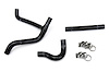 57-1253-BLK Radiator Hose Kit, High-Temp 3-Ply Reinforced Silicone, Replace OEM Rubber Radiator Coolant Hoses