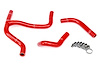 57-1255-RED Radiator Hose Kit, High-Temp 3-Ply Reinforced Silicone, Replace OEM Rubber Radiator Coolant Hoses