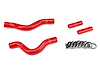 57-1257-RED Radiator Hose Kit, High-Temp 3-Ply Reinforced Silicone, Replace OEM Rubber Radiator Coolant Hoses