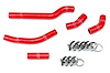 57-1260-RED Radiator Hose Kit, High-Temp 3-Ply Reinforced Silicone, Replace OEM Rubber Radiator Coolant Hoses