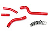 57-1261-RED Radiator Hose Kit, High-Temp 3-Ply Reinforced Silicone, Replace OEM Rubber Radiator Coolant Hoses