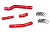 57-1262-RED Radiator Hose Kit, High-Temp 3-Ply Reinforced Silicone, Replace OEM Rubber Radiator Coolant Hoses