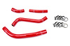 57-1263-RED Radiator Hose Kit, High-Temp 3-Ply Reinforced Silicone, Replace OEM Rubber Radiator Coolant Hoses