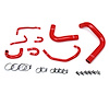 57-1323R-RED Radiator Hose Kit, High-Temp 3-Ply Reinforced Silicone, Replace OEM Rubber Radiator Coolant Hoses - image 1