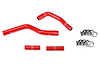57-1350-RED Radiator Hose Kit, High-Temp 3-Ply Reinforced Silicone, Replace OEM Rubber Radiator Coolant Hoses