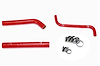57-1376-RED Radiator Hose Kit, High-Temp 3-Ply Reinforced Silicone, Replace OEM Rubber Radiator Coolant Hoses