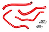 57-1389-RED Coolant Hose Kit, High-Temp 3-Ply Reinforced Silicone, Replace Rubber Radiator Heater Coolant Hoses - image 1