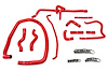 57-1488-RED Heater Hose Kit, High-Temp 3-Ply Reinforced Silicone, Replace OEM Rubber Heater Coolant Hoses - image 1