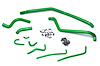 57-1504-GRN Radiator Hose Kit, High-Temp 3-Ply Reinforced Silicone, Replace OEM Rubber Radiator Coolant Hoses