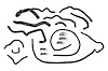 57-1512-BLK Coolant Hose Kit, High-Temp 3-Ply Reinforced Silicone, Replace Rubber Radiator Heater Coolant Hoses - image 1