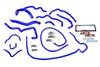 57-1512-BLUE Coolant Hose Kit, High-Temp 3-Ply Reinforced Silicone, Replace Rubber Radiator Heater Coolant Hoses - image 2