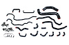 57-1516-BLK Coolant Hose Kit, High-Temp 3-Ply Reinforced Silicone, Replace Rubber Radiator Heater Coolant Hoses - image 1