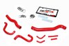 57-1518-RED Coolant Hose Kit, High-Temp 3-Ply Reinforced Silicone, Replace Rubber Radiator Heater Coolant Hoses - image 2
