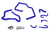 57-1547-BLUE Heater Hose Kit, High-Temp 3-Ply Reinforced Silicone, Replace OEM Rubber Heater Coolant Hoses - image 1