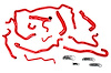 57-1552-RED Coolant Hose Kit, High-Temp 3-Ply Reinforced Silicone, Replace Rubber Radiator Heater Coolant Hoses - image 1