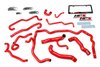 57-1552-RED Coolant Hose Kit, High-Temp 3-Ply Reinforced Silicone, Replace Rubber Radiator Heater Coolant Hoses - image 2