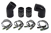 57-1574-BLK Intercooler Boot Kit, 4-Ply Reinforced Fluorolined Silicone, Replaces OEM Rubber Intercooler Boots - image 1