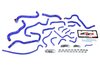 57-1608-BLUE Coolant Hose Kit, High-Temp 3-Ply Reinforced Silicone, Replace Rubber Radiator Heater Coolant Hoses - image 2
