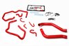 57-1611-RED Coolant Hose Kit, High-Temp 3-Ply Reinforced Silicone, Replace Rubber Radiator Heater Coolant Hoses - image 2