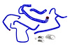 57-1616-BLUE Radiator and Heater Hose Kit, 3-Ply Reinforced Silicone, Replaces Rubber Radiator & Heater Coolant Hoses - image 1